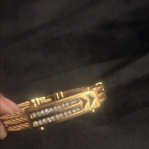 Gold Bracelet with Diamond Accents